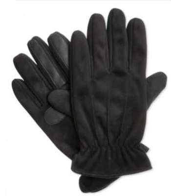 180 美元 Isotoner 男式黑色触摸屏休闲手机冬季保暖滑雪手套 M — 第 1/2 张图片