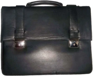 Maletín de cuero para hombre Estuche de negocios Estuche adjunto Bolsa de transporte Bolsa de documentos nueva - Imagen 1 de 12
