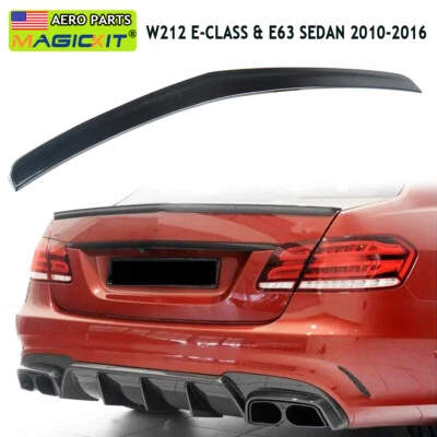 Carbon Fiber Look Rear Trunk Spoiler for Mercedes Benz W212 Sedan E350 2010-2016 - Image 1 of 4