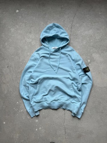Stone Island Turchese Felpa con Cappuccio Uomo Tg XL