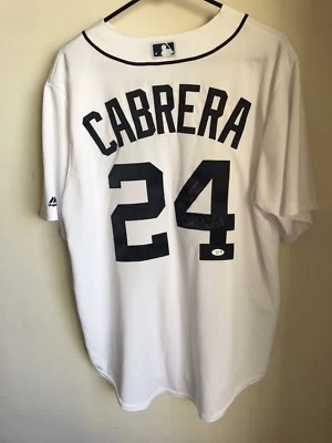 Miguel Cabrera Autographed Detroit Tigers Home Jersey - "Triple Crown 2012" Insc - Image 1 of 4