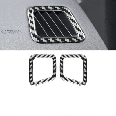 For Jaguar E-PACE 2018-2020 Real Carbon Fiber Dashboard Panel Air Outlet Trim Foto 1 de 4