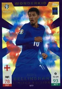 Match Attax UEFA EURO 2024 - LE 3 Jude Bellingham (WONDERKID LIMITED EDITION) - Picture 1 of 1