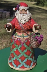 Jim Shore 2012 Cheers To A Merry Christmas Vineyard Santa Heartwood Creek - LEER - Imagen 1 de 17