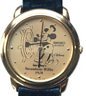 Disney LE Seiko Ladies Steamboat Willie Mickey Mouse Watch! Retired but unworn