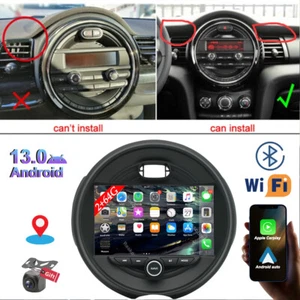 9'' Stereo Radio 2+64GB GPS Head Unit For BMW Mini Cooper F55 F56 2015-2018 CAM - Picture 1 of 14