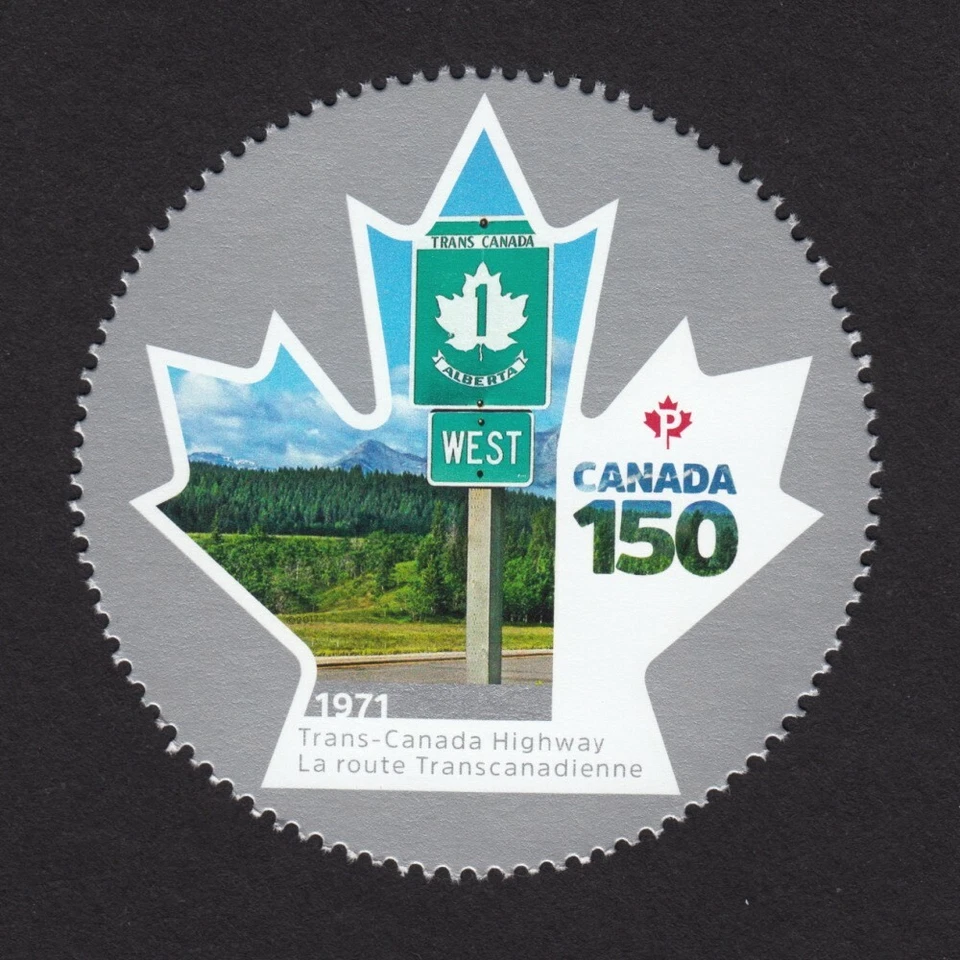 TRANS-CANADA HIGHWAY = CANADA 150 = Minisheet Stamp 2017 #2999b MNH VF - Изображение 1 из 1
