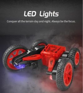 Telecomando Bambini Stunt Auto Alta Velocità 360° Modello 2.4G RC 4WD Off Road Giocattolo ROSSO - Foto 1 di 6