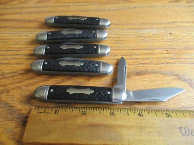 5 New Old Stock 2 Blade Pocket Knifes Colonial Knife USA - Image 1 of 4