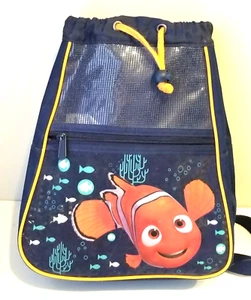 Disney Pixar Finding Nemo Drawstring Bag Backpack EUC Small 12" - Picture 1 of 10