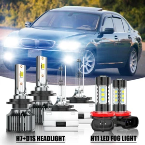 For BMW 535I 2008-2016 535XI 2008 LED HID Xenon Headlight Hi /Lo+Fog Light Bulbs - Picture 1 of 13