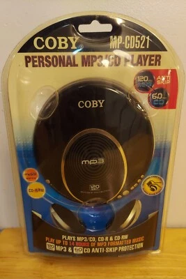 Coby MPCD521 MP-CD521 Personal CD Player Portable Audio Player NEW - Image 1 of 3