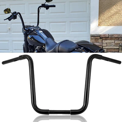 1-1/4" Ape Hanger Handlebar 16" For Harley FLST FXS Sportster XL Dyna Tour Glide - Image 1 of 4