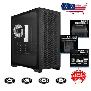 Elite 301 Lite Micro-ATX High Airflow PC Case with Tempered Glass & USB Type-C - Picture 1 of 12