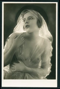 Deutsche Moderne 1930 WEIBLICH gewagtes PORTRAIT Naturismus RPPC Die Schönheit - Bild 1 von 2