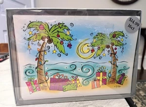 16 tarjetas y sobres de Navidad Cape Shore palmeras y brisa fresca - Imagen 1 de 2