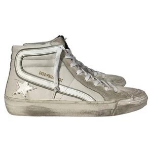 Zapatillas altas clásicas Golden Goose Slide en cuero y gamuza para mujer talla 40 - Imagen 1 de 9