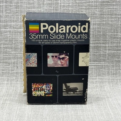 Polaroid 35mm Slide Mounts Box of 86 Vintage Open Box - Image 1 of 4