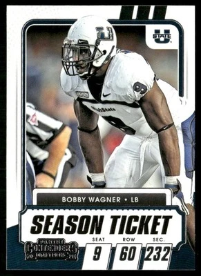 2021 Panini Contenders Draft Picks Season Ticket Bobby Wagner #84 - Image 1 of 2