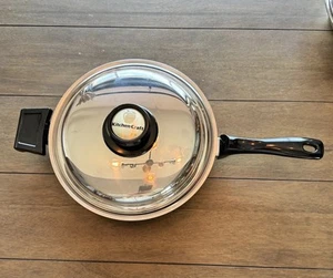 Kitchen Craft by West Bend Freedom Skillet 10" Stainless Steel Pan with Lid EUC - Picture 1 of 12