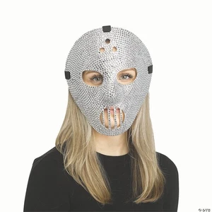 Rhinestone Hockey Mask - Picture 1 of 4