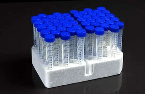 50x Sterile Kunststoff Zentrifuge Reagenzglas 15ml Durchstechflasche Behälter Pulver Bastelröhrchen - Bild 1 von 2