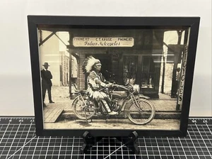 Gerahmt 8,5x11 Indian Chief auf Indian Motorcycle Dealership C.T. Kruse Foto - Bild 1 von 8