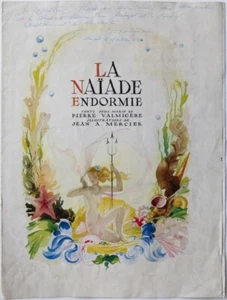 LA NAÏADE ENDORMIE illustré par Jean Adrien MERCIER dédicace de Pierre VALMIGÈRE - Picture 1 of 6