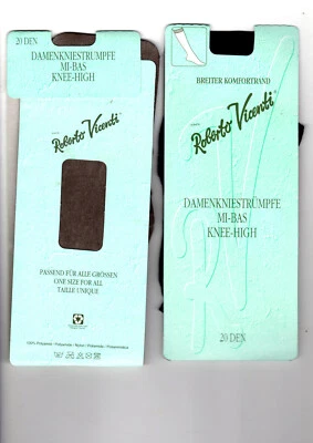 7 Paar Fein-Kniestrümpfe - 20DEN - Roberto Vicenti - Universal-Gr. - Bild 1 von 4