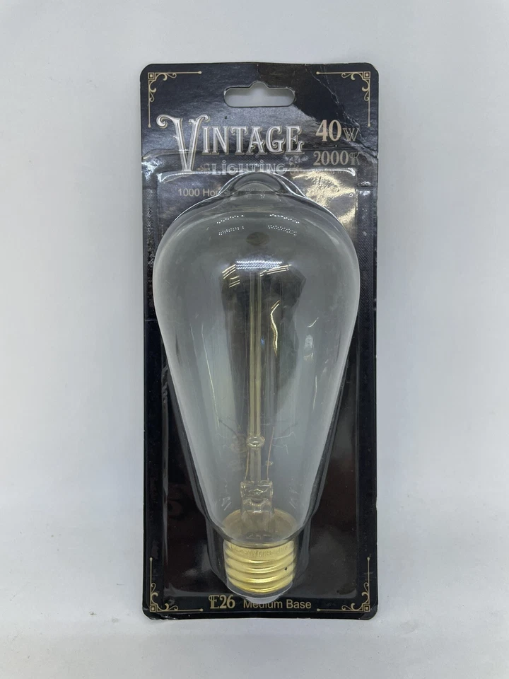 Old East Main Vintage Lighting 40W Warm White E26 Medium Base Bulb ST64 - Image 1 of 1