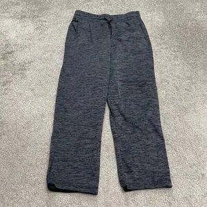 Under Armour Coldgear Sweatpants Boys XL Heather Blue Straight Tech Fleece 28x27 - Picture 1 of 14