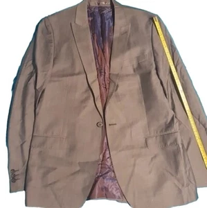 Jeff Banks Stvdio Suit Jacket Chest 42 In Rich Wool Blend Mens Grey - Foto 1 di 9