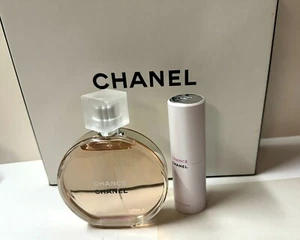 1 x Chanel Chance EAU TENDRE edt 3.4 oz /100 ml + 1 x Twist Spray 20 ml NIB - Picture 1 of 2