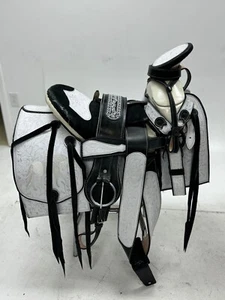 KingSaddle Mexican Leather Horse Saddle/ Silla De Montar Estilo Charro - Bild 1 von 4
