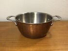 TL MULINO NEW YORK  3 QT COPPER SAUCE PAN 8.5 inches by 4.25 inches Nice Patina
