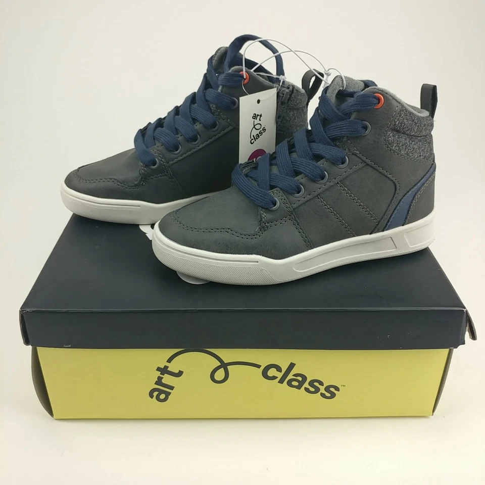 Art Class Boys Geoff High Top SNEAKERS Tennis Shoes Gray Size 13