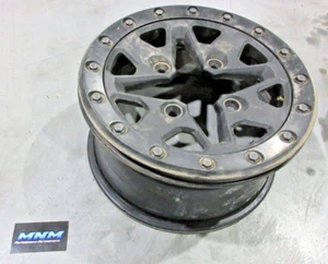 17-21 Can-Am Maverick X3 Turbo R GENUINE Black Beadlock Rim 14" Straight Wheel - Picture 1 of 5