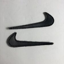 Nike Swoosh Patch | Running Shoe Sneaker Skating Badge Logo Black Leather Lot 2