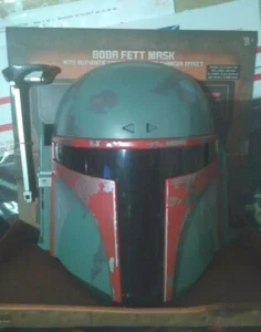 Disney Parks Star Wars Galaxy's Edge Boba Fett Mask Helmet Sounds Voice Changer - Picture 1 of 4