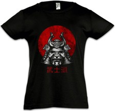 BUSHIDO SAMURAI I Kids Girls T-Shirt Ninja Japan Warrior Dakana Armor Helmet