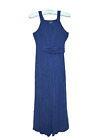 New Anthropologie $168 XXS 2XS Maeve Solid Blue Soft Pleated Midi Dress - AC