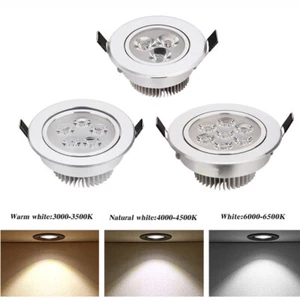 Dimmable Recessed LED Ceiling Down Light 9W 15W 21W 27W Spotlight Lamp 110V 240V - Picture 1 of 11