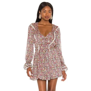 For Love & Lemons NWT Floral Grace Mini Dress Small - Picture 1 of 10