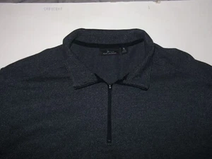 Marc Anthony Shirt Long Sleeve Mock Neck 1/4 Zip Slim Fit Mens Size XL - Picture 1 of 2