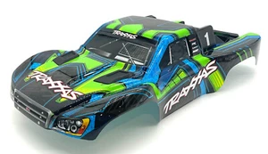 Fits Traxxas Slash 4x4 ULTIMATE BODY 68277-4 Clipless (GREEN & Blue Shell decals - Picture 1 of 6