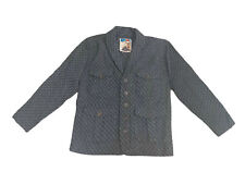 PRPS Mens Jacket Blazer Long Sleeves Wool Buttons Geometric Grey Size L RRP £225