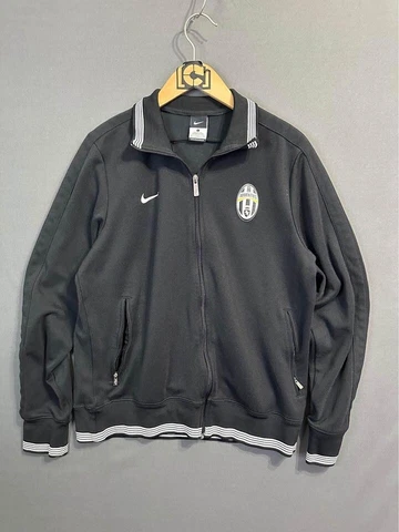 Nike Juventus Track Jacket Large Black Full zip Mens Soccer Cover