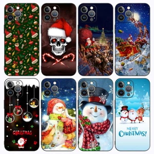 For iPhone 17 16 15 Pro Max 14 13 12 11 Merry Christmas TPU Slim Shockproof Case - Picture 1 of 30