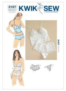 Kwik Sew Sewing Pattern 3167 Misses Lace Trimmed Camisoles Panties Size XS-L - Picture 1 of 6