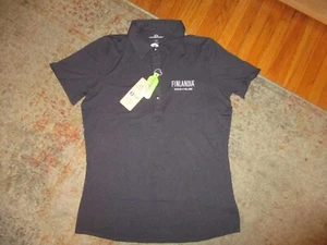 FINLANDIA VODKA OF FINLAND POLO SHIRT Bartender Embroidered Womens MEDIUM - Picture 1 of 3